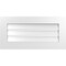 Ekena Millwork Vertical Surface Mount PVC Gable Vent: Functional, w/ 3-1/2"W x 1"P Standard Frame, 32"W x 16"H GVPVE32X1601SF - alternate 1